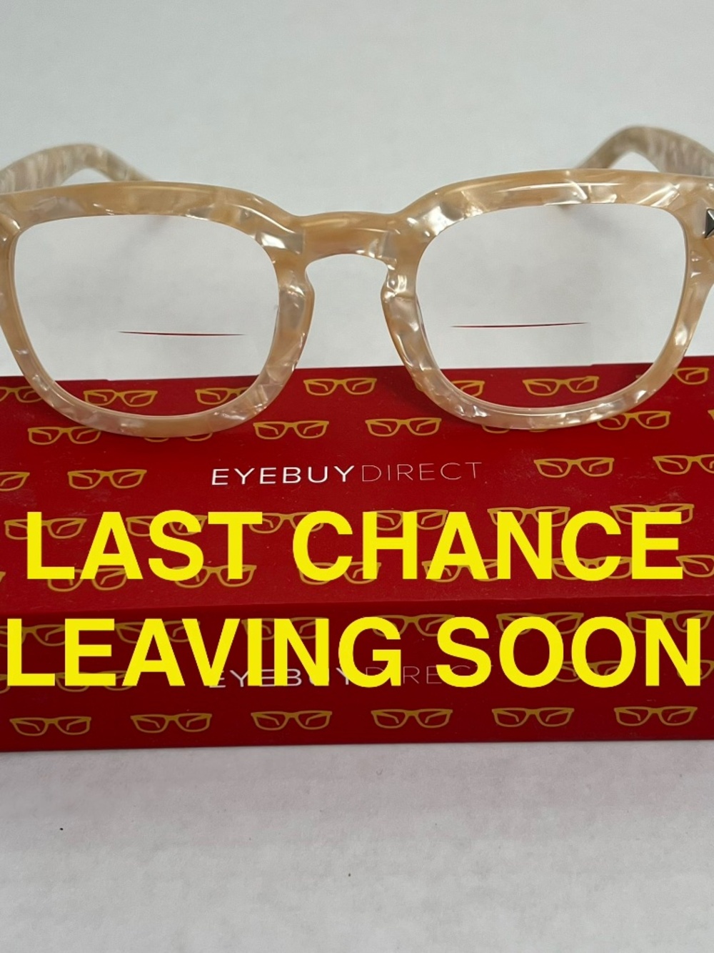 Eye Buy Direct Aglow champagne eyeglass frames size large